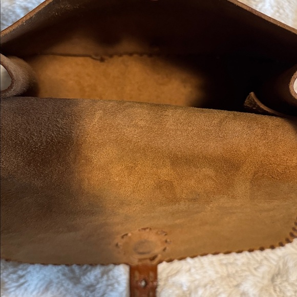 Valentino Garavani Brown Leather Boho Saddle Bag with Scarab - EUC - Picture 7 of 9